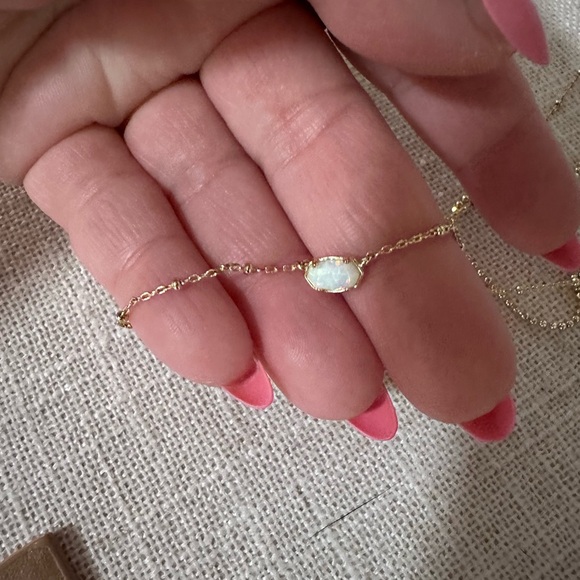 Kendra Scott Double Layered Opal Gold Necklace - Picture 3 of 4